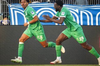 Aké et Baradji ont marqué pour Yverdon, mais cela n'a pas suffi KEYSTONE/VALENTIN FLAURAUD